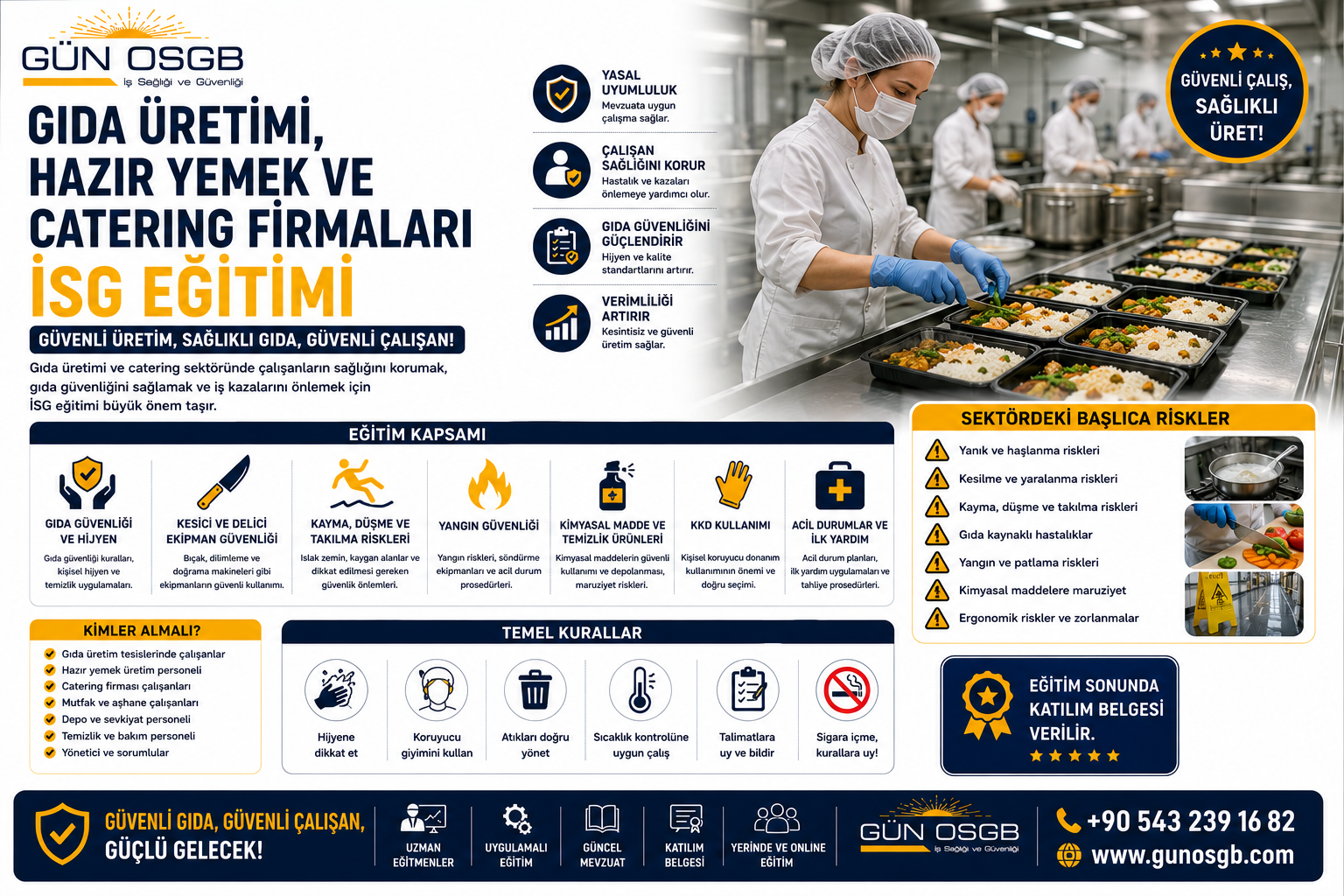 Gıda ve Catering Sektöründe İSG Eğitimi Neden Zorunludur?