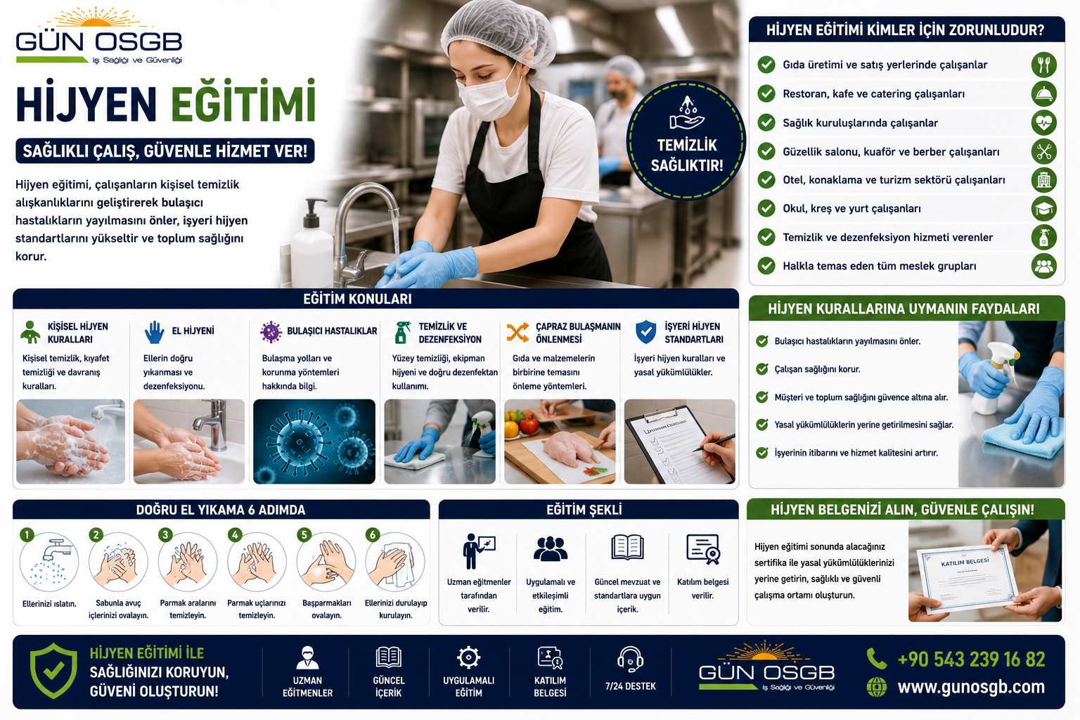 Hijyen Eğitimi Hijyen Eğitimi ile Sağlıklı ve Güvenli Çalışma Ortamı