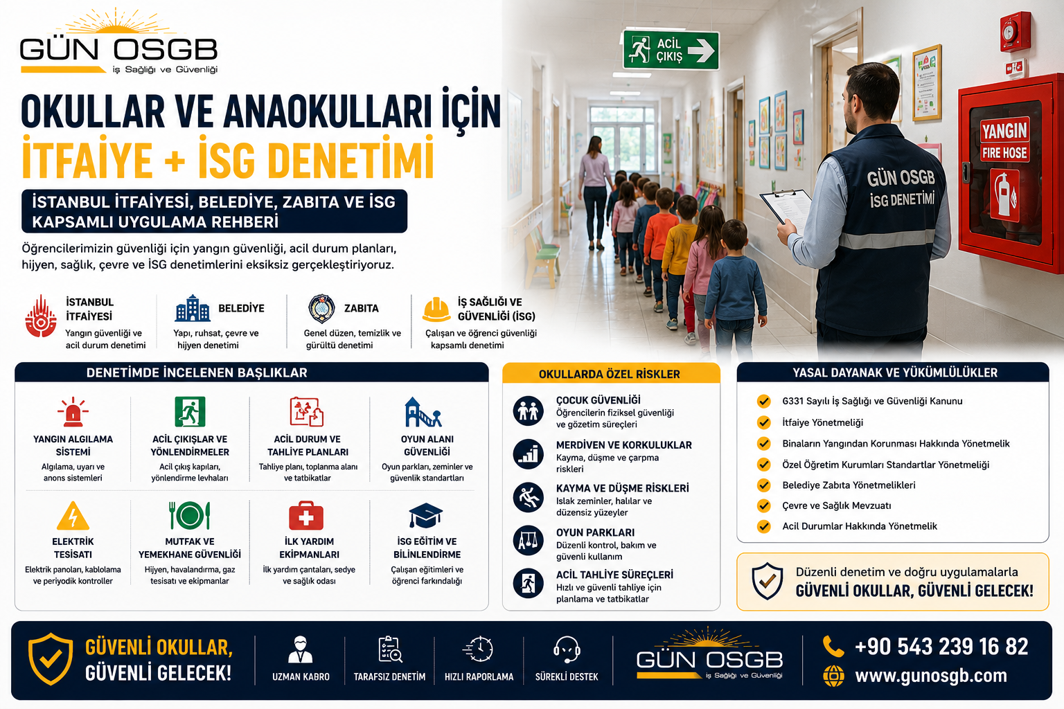 Okullar ve Anaokulları için İtfaiye ve İSG Denetimi Rehberi